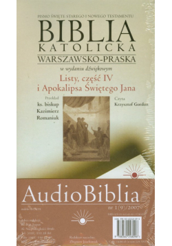 Biblia katolicka warszawsko praska Listy część 4 i Apokalipsa Świętego Jana CD