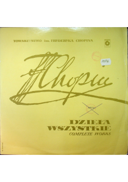 Fryderyk Chopin Dzieła wszystkie Opakowanie 46 Płyta Winylowa