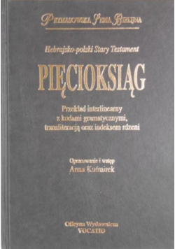 Pięcioksiąg Hebrajsko polski Stary Testament Pięcioksiąg