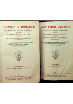 Breviarium Romanum Pars Prior / Pars Altera