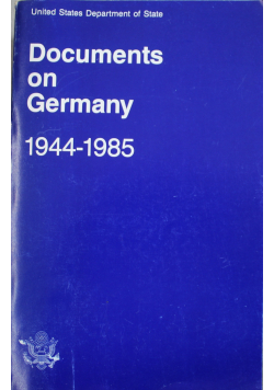 Documents on Germany 1944 1985