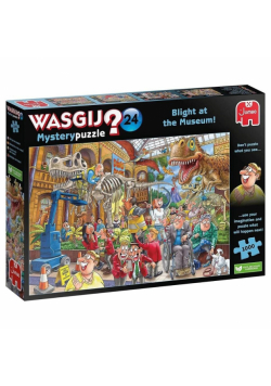 Puzzle 1000 Wasgij Mystery Afera w muzeum