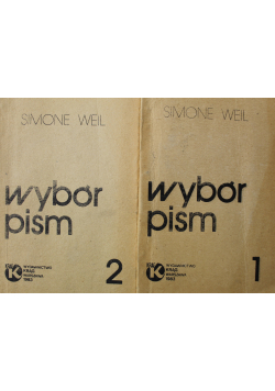 Weil Wybór pism 2 Tomy