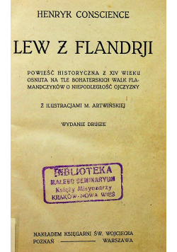 Lew z Flandrji 1921 r