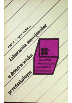 Zaburzenia emocjonalne u dzieci w wieku przedszkolnym