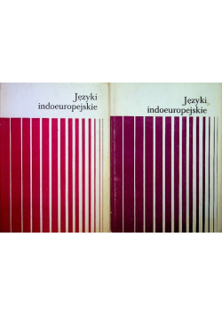 Języki indoeuropejskie Tom 1 i 2