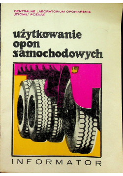 Użytkowanie opon samochodowych