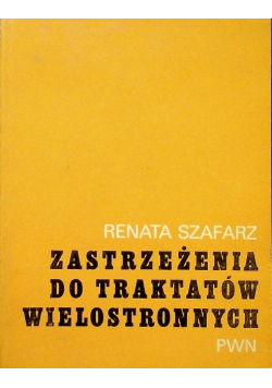 Zastrzeżenia do traktatów wielostronnych
