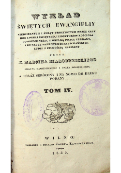 Homilie Marcina Białobrzeskiego tom IV 1839 r