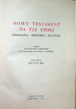 Nowy Testament na tle epoki tom II