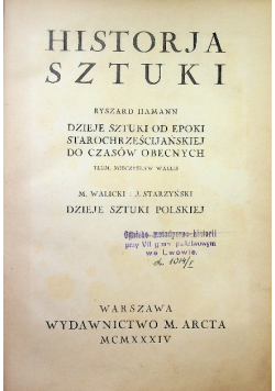 Dzieje Sztuki, 1934 r.
