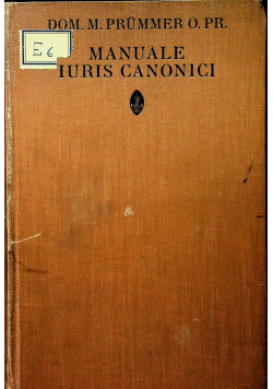 Manuale iuris canonici 1922r