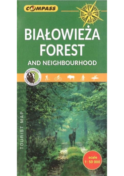 Mapa tur. - Puszcza Białowieska i okolice w.ang