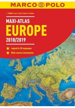 Maxi-Atlas Europa 2018/2019 1:750 000 MARCO POLO