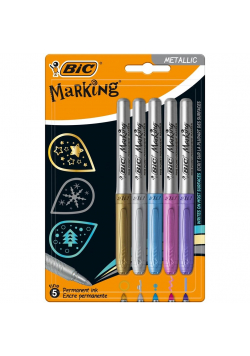 Marker Marking Metallic Ink 5 kolorów BIC