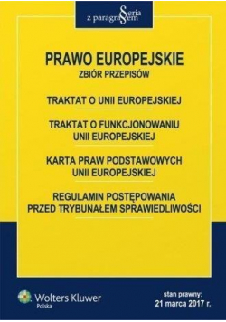 Prawo Europejskie Zbiór przepisów
