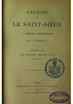 L Europe at le Saint Siege 1895 r