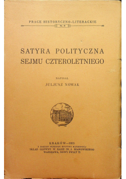 Satyra polityczna sejmu czteroletniego 1933r