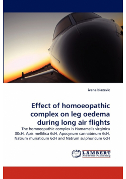Effect of homoeopathic complex on leg oedema during long air flights