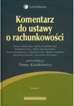 Komentarz do ustawy o rachunkowości