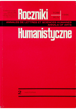 Roczniki humanistyczne tom XLIV