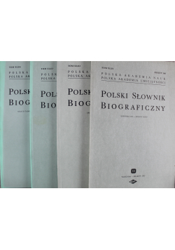 Polski Słownik Biograficzny 4 zeszyty