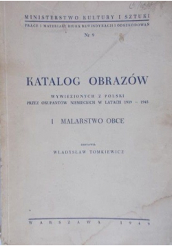 Katalog obrazów, 1949 r.