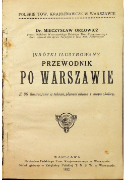 Ilustrowany przewodnik po Warszawie 1922 r.