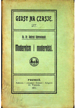 Modernizm i moderniści 1911 r