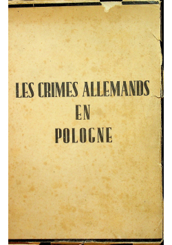 Les crimes allemands en pologne 1948 r.