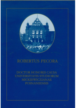 Robertus Pecora: Doctor Honoris Causa