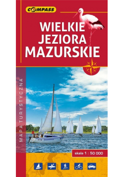 Mapa turystyczna - Wielkie Jeziora Mazurskie