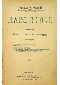 Powieści poetyckie 1897r