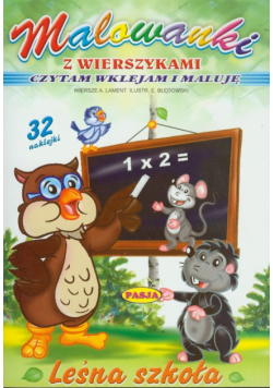 Leśna szkoła: malowanka z wierszykami
