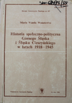 Historia społeczno polityczna Górnego Śląska