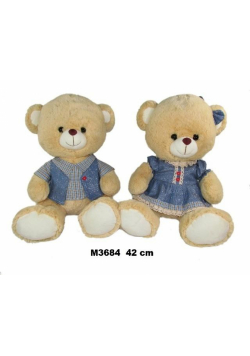 Miś w ubranku 41cm MIX