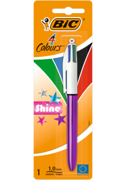 Długopis BIC 4 Colours Shine AST blister 1szt.mix