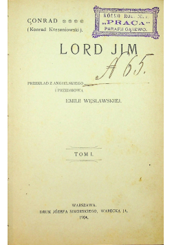 Lord Jim Tom 1 1904 r.