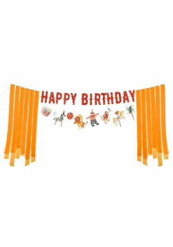 Baner Happy Birthday Cyrk 275cm