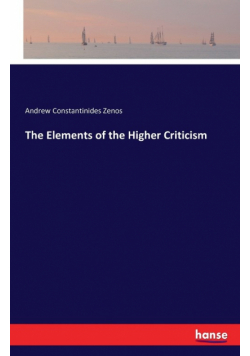 The Elements of the Higher Criticism