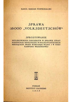 Sprawa 58000 Volksdeutschów