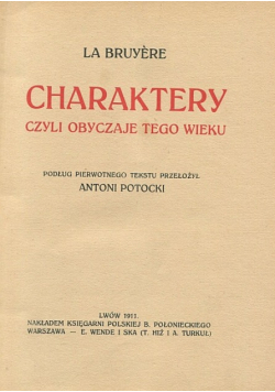 Charaktery obyczaje tego wieku 1911 r.