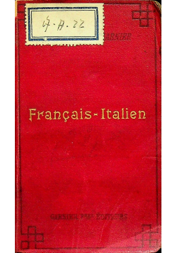 Francais Italien 1900 r.