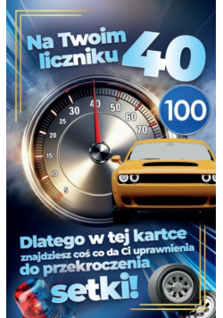 Karnet Prawo Jazdy 40 urodziny męskie
