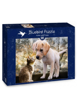 Puzzle 500 Kotek i piesek