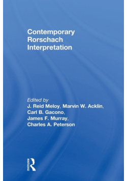 Contemporary Rorschach Interpretation