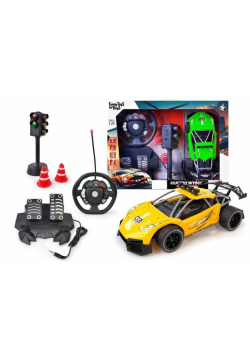 Auto R/C z kierownicą i pedałami mix