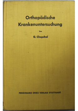 Orthopadische krankenuntersuchung