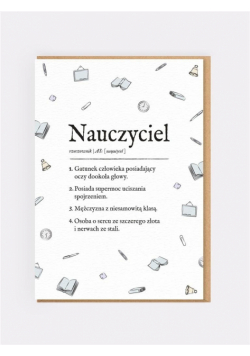 Karnet okolicznościowy Nauczyciel
