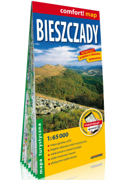 Bieszczady laminowana mapa turystyczna 1:65 000
